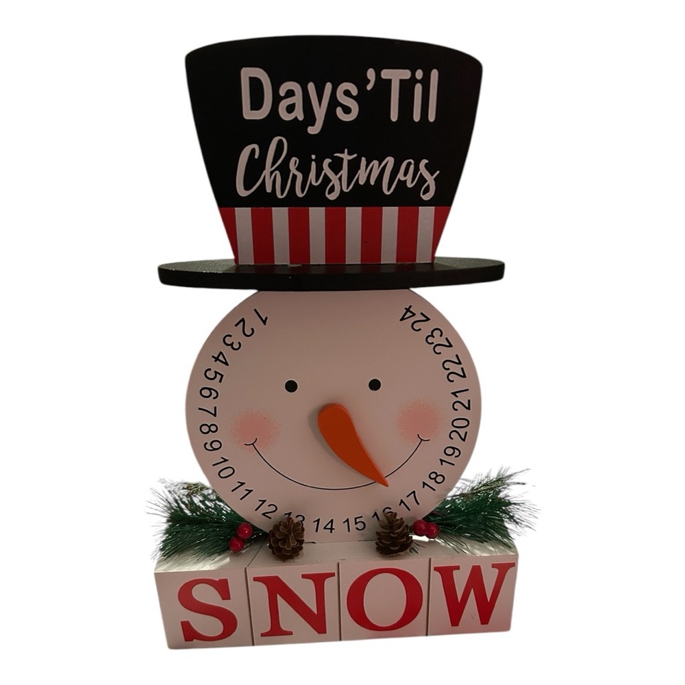 Days’ Til Christmas Countdown Snowman Decor